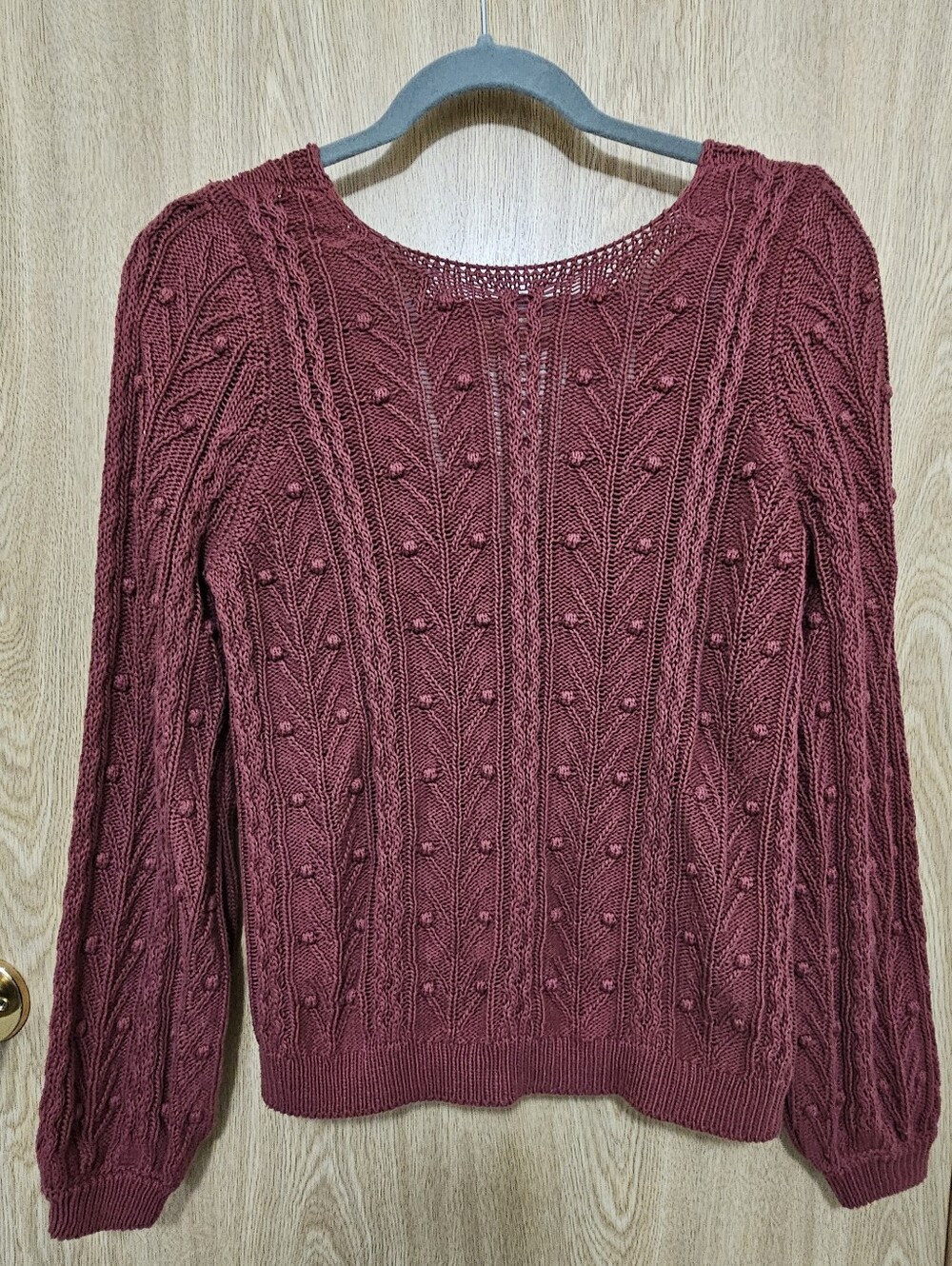 Sezane Rosewood Beryl Cotton Cardigan Knit Sweater Pink Red Extra Small - Picture 4 of 6